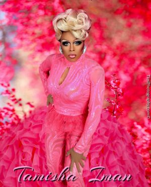Tamisha Iman Instagram - Pink represents kindness and love im hopefully spreading both💘💝💖💗💞
#TamFam #RPDR #IMANPOWER #IMANDYNASTY