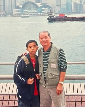 Tan Jian Hao Instagram - Went back to the same spot to recreate a photo from 20 years with my grandad ❤️