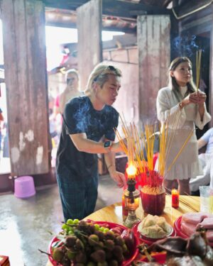 Tan Jian Hao Instagram - Made it to Chaozhou, China, to honor my ancestors. Meeting family and uncovering our history has been an enchanting experience. My grandad’s childhood home, Chong Family House, now a historical site, was incredible to see. 
I also visited my grandma’s childhood home. She always told us stories about Chaozhou but visiting her birthplace, being at the very spot she took her first steps, where she grew up and learning about her favorite lycee tree made my heart feel really heavy. I wish she were here to share these stories herself, but her presence will forever remain larger than life. ❤️
