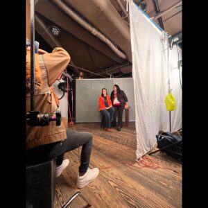 Tania Larsson Instagram - It was an honour to be there for my love @razellebenally on her press stop at the @hollywoodreporter for the documentary series “Murder in Big Horn” she directed with @themillenniumgalkin for @showtime. The world premiere is happening tomorrow morning (01/22/23) at @sundance film festival at the iconic @egyptiantheatrepc 

The portraits were done by the talented and kind @justinbettman who made them all feel comfortable in front of the camera and really honoured them and the important work they are bringing forth for the world to see.

Razelle is wearing @tania.larsson custom handmade bison horn, gold and diamonds earrings with a 14k gold dentalium shell necklace. Hat by @apachehatco