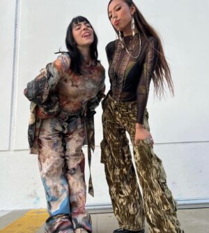 Tania Larsson Instagram - When Gwich’in & Lakota model and activist Quannah Chasinghorse gives her favourite dentalium shell necklace you made to Billie Eillish on a Vogue shoot!! ❤️

 @quannah.rose told me she wanted @billieeilish to have something from us ❤️

Gwich’in adornment as a physical reminder of our history, beauty & culture. A reminder that we need to protect the Arctic!

Make sure to watch the full video on @voguemagazine such inspiring words by all the people featured with Billie on this digital cover shoot.

Quannah is wearing:
-  top by @j.okuma
- a necklace by @ataumbimetals
- layered with a dentalium and silver necklace by me
- earrings by @dentalium_by_d
- septum ring by @ivory_and_oak_

#quannahchasinghorse #voguecover #billieeilish #gwichinadornment #dentalium