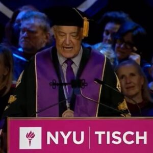 Tania Larsson Instagram - This is my love Razelle Benally graduating from NYU Tisch with her MFA this past month!

I’m extremely proud of her massive accomplishment not only did she survive the pendemic while in graduate school but she also had to work full time in two jobs as a writer on Dark Winds, and a director for the @showtime documentary series Murder in Big Horn while a full time student to be able to graduate.

She was nominated by her faculty with the honour to lead them during the salute ceremony as the banner bearer for the Maurice Kanbar Institute of Film and Television. She was also recognized in the speech of the president of her school during the ceremony and we screamed way too loud in joy when we heard her name out loud!

You can count on your fingers how many Indigenous people have graduated from this prestigious program and I’m so proud of her for honouring her gifts and working so hard for this accomplishment. I would also like to thank the faculty who saw her talents and pushed her to get even better!

Congratulations my love for graduating with the class of 2023 💜💜 #nyutisch #nyuclassof2023