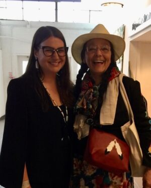 Tania Larsson Instagram - It’s been 9 years since my Mom passed away. Yesterday on the date of her passing I went through old pictures of her and found this Iconic image of my Mom and Tantoo Cardinal before I was even born. So I had to post the picture I took with Tantoo during Indigenous Fashion Week Toronto 2018. My mom and I would have been around the same age in those pictures.

She was so beautiful, kind and so strong. I miss her always but especially this year while dealing and actively healing from burn out I really wish she could be here with me ❤️

#shirleyfirth