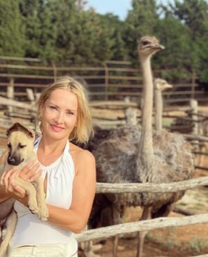 Tanja Ribič Instagram - Saj zna sama čez pasarelo, ampak tole je bil odhod z otoka in ni bila za. 🤣❤️ #prvicnamorju #saveddog #doglovers #rescuedog #bosanskalutalica #lilyfromthemagicwood @branko_djuric_djuro