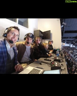 Tanner Novlan Instagram - Thanks @lakings for Poppy’s first game! and to @franciscoxrivera for having us join the broadcast! Go Kings Go
