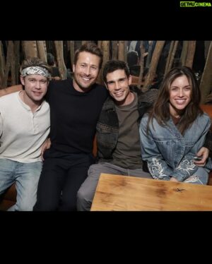 Tanner Novlan Instagram - All pie is good pie at Sundance. #hitman @glenpowell @allsaints