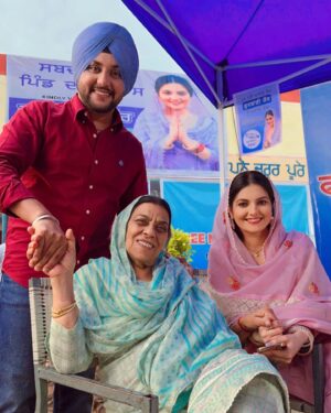 Tanvi Nagi Instagram - Thank you for making #NiMainSassKuttni2 a big hit! 🔥
 
I feel blessed to play the character of ‘Gurbaani Kaur’ & glad you loved the different shades of her in the film.. 
Watch @nimainsasskuttni2 now in Cinemas ❤️