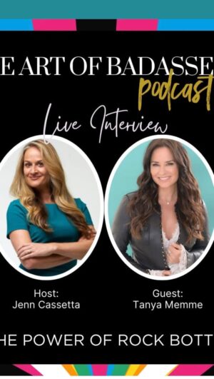 Tanya Memme Instagram - We all have a story and it’s about time you tell it❤️ As I step into this next incredible chapter in my life to mentor and teach and guide. One of the most beautiful things we can all offer each other is our own personal stories. This is how we learn, grow and become who we  are today.  I was interviewed by Jenn Cassetta who has become a dear friend of mine.  Her podcast is called The Art of Badassery.  She asked me the toughest questions I think I’ve ever been asked!  With my long awaited book to come out in 2024 which is filled with all kinds of snapshots of my life, it felt so good to finally step into all of who I m, own my story and share the wisdom I’ve gained from each one:)