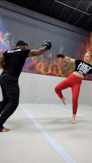 Tara Macken Instagram - 🥊💥 Introducing Forj Fitness: Your hub for combat sports excellence! 

Massive thanks to these incredible stunt actors:

@marie.mouroum

@taramacken

@amyejohnston

@vswarn 

for showcasing their jaw-dropping moves. 

Hit like, follow these talents, and DM us to unlock the secrets of stunt mastery! 

#ForjFitness #StuntTraining #CombatSports