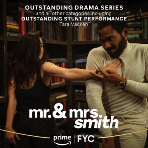 Tara Macken Instagram - FOR YOUR CONSIDERATION. Super stoked to be on the ballot for the Television Academy Nomination-Round voting! 

Stunt performers who are registered as Television Academy members are eligible to vote now. The deadline is Monday 6/24. Thank you for your vote!!
-
#mrandmrssmith #amazonprime #emmy #fyc #donaldglover #mayaerskine #amazonstudios #mr&mrssmith #stunts