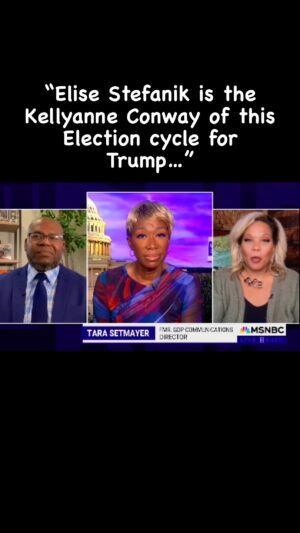 Tara Setmayer Instagram - I had a few choice words for Elise Stefanik on @thereidout.

“Elise Stefanik is the quintessential example of what selling every last ounce of your soul for power and relevance looks like…”

She’s the “Kellyanne Conway of this election cycle for Trump…”