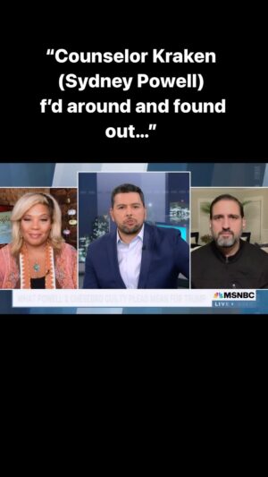Tara Setmayer Instagram - “Jena Ellis seems to think that Jesus is going to come in and pay her legal fees.” @TaraSetmayer on key Trump allies flipping on him:

“These are people who are not in great positions to try to fight this battle and why would they for Donald Trump at this point?” @aymanmsnbc