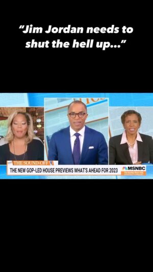 Tara Setmayer Instagram - “Jim Jordan needs to@shut the hell up…”
Since the New Year & the chaos of the new Congress, I haven’t had a chance to post many of my media hits. 
But I wanted to make sure I got this one out there at least. Jim Jordan is an insurrectionist blowhard who refused a jan6 committee subpoena twice & now he’s about to be chairman of the Judiciary Committee. There’s something very very wrong with this. @msnbc