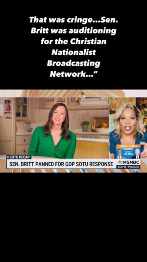 Tara Setmayer Instagram - Had a few things to say on @katiephangshow about the SOTU, President Biden,Sen Britt’s response and more.”