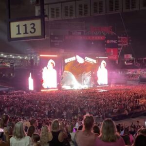 Tara Setmayer Instagram - If you’ve never seen @Pink live, you’re missing out. She’s absolutely phenomenal!
I’ve seen her 2x. 
Not only does she literally fly around the stadium, this time she did it in the rain. 
She’s so bad ass. I 🫶🏼her!