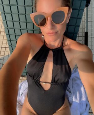 Tara Spencer-Nairn Instagram - In June I had a plan. I knew what I wanted. What my summer would look like. 
Then the universe was like…. “that’s super great that that’s what YOU want….but I’m the universe and I decide what you need.” Anyway turns out I needed these cute sunglasses, lots of different lakes, time with my kids and husband and time with close friends. Can’t fight the universe. Just gotta go with the flow baby!! I’m not angry about it at all.

🎶 You can't always get what you want
You can't always get what you want
You can't always get what you want
But if you try sometimes, well, you just might find
You get what you need 🎶
