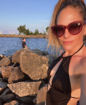 Tara Spencer-Nairn Instagram - In June I had a plan. I knew what I wanted. What my summer would look like. 
Then the universe was like…. “that’s super great that that’s what YOU want….but I’m the universe and I decide what you need.” Anyway turns out I needed these cute sunglasses, lots of different lakes, time with my kids and husband and time with close friends. Can’t fight the universe. Just gotta go with the flow baby!! I’m not angry about it at all.

🎶 You can't always get what you want
You can't always get what you want
You can't always get what you want
But if you try sometimes, well, you just might find
You get what you need 🎶