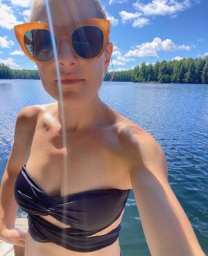 Tara Spencer-Nairn Instagram - In June I had a plan. I knew what I wanted. What my summer would look like. 
Then the universe was like…. “that’s super great that that’s what YOU want….but I’m the universe and I decide what you need.” Anyway turns out I needed these cute sunglasses, lots of different lakes, time with my kids and husband and time with close friends. Can’t fight the universe. Just gotta go with the flow baby!! I’m not angry about it at all.

🎶 You can't always get what you want
You can't always get what you want
You can't always get what you want
But if you try sometimes, well, you just might find
You get what you need 🎶