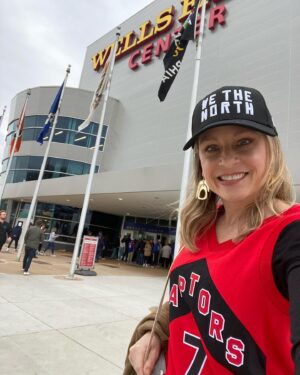 Tara Spencer-Nairn Instagram - RAPTORS FAN. WILL TRAVEL. Repping the forever Raptor @raptors raptors @kyle_lowry7 in his hometown. #wethenorth #kylelowryovereverything #letsgoraptors #rtz #raptors