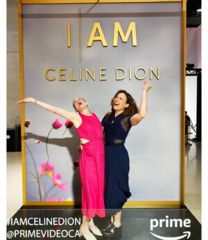 Tara Spencer-Nairn Instagram - When someone utters the words Celine Dion….you do not ask questions. You just show up for The Queen!🫅 

This documentary serves as a love letter to Celine Dion’s fans offering an honest and very raw behind the scenes look at her struggle with a life-altering illness….and when I say raw, I mean raw and incredibly intimate. We laughed. We gasped. We held our breath. We cried.  #IamCelineDion 

She’s on @primevideoca on June 25th.  I promise, @celinedion NEVER disappoints. EVER. 

Thank you @rockitpromo for giving me the full theatre experience 💖 and @georgepimentel1 for the 📸 and of course the best date in town @tommieamber 🥰 
Big love to @saltfinejewelry and my fellow Tara @taratbull for the necklace 💎 💗💎