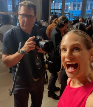 Tara Spencer-Nairn Instagram - When someone utters the words Celine Dion….you do not ask questions. You just show up for The Queen!🫅 

This documentary serves as a love letter to Celine Dion’s fans offering an honest and very raw behind the scenes look at her struggle with a life-altering illness….and when I say raw, I mean raw and incredibly intimate. We laughed. We gasped. We held our breath. We cried.  #IamCelineDion 

She’s on @primevideoca on June 25th.  I promise, @celinedion NEVER disappoints. EVER. 

Thank you @rockitpromo for giving me the full theatre experience 💖 and @georgepimentel1 for the 📸 and of course the best date in town @tommieamber 🥰 
Big love to @saltfinejewelry and my fellow Tara @taratbull for the necklace 💎 💗💎