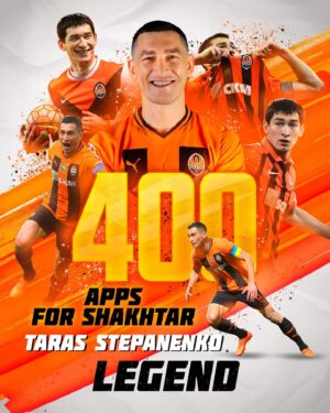 Taras Stepanenko Instagram - 🧡 Капітан, лідер, легенда! 4️⃣0️⃣0️⃣ матчів за «Шахтар» ⚒
⠀
Вітаємо, @tarasstepanenko!
⠀
🧡 The captain, the leader, the legend! 4️⃣0️⃣0️⃣ apps for Shakhtar ⚒
⠀
Congratulations, @tarasstepanenko!
⠀
#Шахтар #Shakhtar #FCShakhtar #FCSD #Україна #Ukraine #football #футбол #спорт #sport #Донецьк #Donetsk #Kyiv #Київ #Харків #Kharkiv #Львів #Lviv #УПЛ #UPL #ПремьерЛига #PremierLeague #UCL #UEL #команда #team #Степаненко #Stepanenko #Легенда #Legend