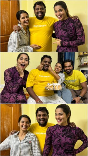 Tasty Teja Instagram - Friendship Bond 🩷 Priyanka Jain & Subhasree Surprise Midnight Birthday Celebrations To Tasty Teja 
.
.
.
#trendingreels #viralvideos #birthdaycelebrations #biggboss7telugu #subhasreerayaguru #tastyteja 
@priyankamjain___0207 @subhashree.rayaguru @tastyteja
