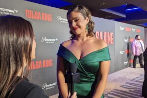 Tatiana Zappardino Instagram - What an night wowzer! My first premier and I couldn’t ask for a better time or cast! Thank you for having me @paramountplus @tulsaking you made me feel so special and I am so honored to be part of the team ❤️ NOVEMBER 13th is coming!!!
.
.
.
.
.
.
.
#tulsaking #paramount #actor #redcarpet #dreams #magical #film #tv #nyc #premiere #womeninfilm #macys
