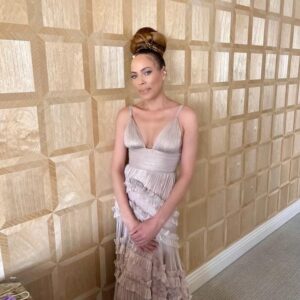 Tawny Cypress Instagram - pregame photos from yesterday :) i got nuthin' but hunnies ❤️

hair: Brandy Rice @thatchick703 
makeup: Deena Sennie @queendeenmua 
dress: Maria Lucia Hohan
ear wraps: MartyMagic on etsy
soul support: Leleita McKill @old_army_jacket 
#criticschoiceawards