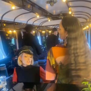 Tayce Instagram - an unforgettable trip on the @vsoetrain orient express from paris to my first time in venice! best vibes with the best people! j’adore my @jeanpaulgaultier family 🌹merci #bescandal