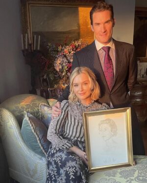 Taylor Black Instagram - So proud of my talented other half, @blivblack ! 👨🏻‍🎨 Yesterday, we had the pleasure of visiting the @themorganlibrary NYC, where the study of Brad‘s intimate 24k gold point portrait drawing, commissioned for King Charles III of the late Queen Elizabeth II by Christopher Hyland, now resides in @themorganlibrary ‘s collection! 

This year has been exciting with acquisitions of Brad’s work by the British Royal Collection, the  @peabodyessex Museum, the @themorganlibrary , and the collections of loyal patrons and dear friends. Endlessly proud of you @blivblack 😘, excited for what’s next! 🥳
