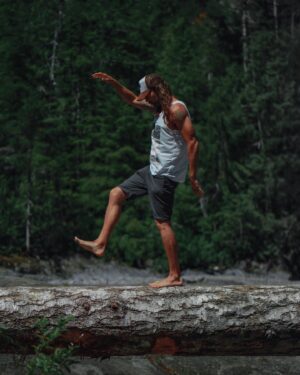 Taylor David Instagram - Move slowly fast. Develop a noticeably slow wander, and try to move 1/7th of the speed you normally walk until it’s humorously uncomfortable compared to the speed everything else is moving around you — then keep going at this pace for as long as possible. Resist the urge to move with the herd. It will save you energy, raise your awareness and fill your cup. See what happens and wander/up.

#wanderman #wanderup #breathe #minimalist #movingmeditation #comfortable #discomfort #nature #Tofino #britishcolumbia #balance #letthebreathleadtheway
📷 @jenboshan