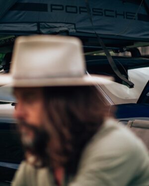 Taylor David Instagram - You don’t have to go far in life, to go up in life. (But a Bodhi and a Porsche helps with the journey ;)

@porschecanada 🇨🇦 Morning Glory Farms 

#75YearsPorsche #DrivenByDreams #SoulElectrified #Taycan4SCrossTurismo
