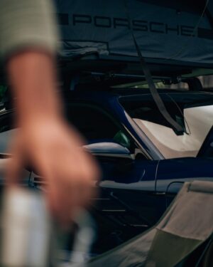 Taylor David Instagram - You don’t have to go far in life, to go up in life. (But a Bodhi and a Porsche helps with the journey ;)

@porschecanada 🇨🇦 Morning Glory Farms 

#75YearsPorsche #DrivenByDreams #SoulElectrified #Taycan4SCrossTurismo