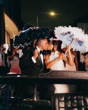 Taylor Polidore Instagram - HUSBAND AND WIFE. 

Venue: @mfahouston 
Wedding Planner: @aislerunners 
Photographer: @photosbyreem 
Dress: @byheirofgrace 
Tux: @tailoredstandard 
Decor/Florals: @plantsnpetals 
Lighting Design: @360avdesign 
Nails: @ocho.alley 
MUA: @enellemakeup 
Hair: @unbleavablehair