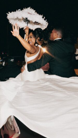 Taylor Polidore Instagram - Our dream wedding took countless hours of prep, meetings, brainstorming, measurements, and paperwork (haha) and it would not have been possible without my wedding planner, Tai Quarles and her phenomenal team at @aislerunners 

We had actually gone with another venue because I thought the museum would be logistically impossible. Making that switch probably needs a convo all by itself lol. 

There had never been a ceremony before in the space where ours was, but I love that building! The architecture is so beautiful to me. It was no easy feat, but Tai heard my crazy ideas and said “we can do it.” And we did! 

Video by: @reverentweddingfilms 
Venue: @mfahouston 
Wedding Planner: @aislerunners 
Photographer: @photosbyreem 
Decor/Florals: @plantsnpetals 
Lighting Design: @360avdesign 
Monogram Design: @filmafreaux
Nails: @ocho.alley 
MUA: @enellemakeup 
Hair: @unbleavablehair
Host Hotel: @thelaurahotel