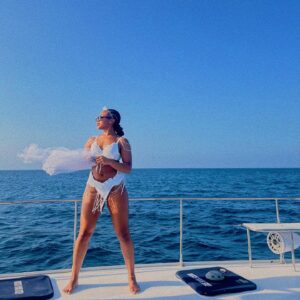 Taylor Polidore Instagram - Wife era loading, but she’s a bad gyal foreva! BACHment was perfect! 🤍🇯🇲