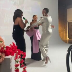 Taylor Polidore Instagram - I was so honored to present @actresschristinehorn with the @on_setatl Impact In Film Award. She is so deserving! Christine is one of the most generous artists I know and celebrating her is easy. Congratulations, my friend! 💕

Styled by: @couturemoments_ 
MUA: @jazminewilliamsmua