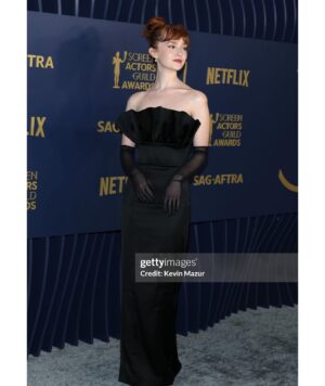 Taylor Richardson Instagram - It was an absolute honor to attend the 30th Annual SAG-AFTRA Awards this past weekend as a nominee for my first SAG Award alongside my brilliant Gilded Age castmates. I could not be prouder of you all or more lucky to call you my friends.

I got my SAG-AFTRA card when I was 13 years old. To be in a room filled with actors who have been my friends, teachers and role models over the years was deeply humbling and a complete joy. It really was like stepping into a dream. 

Thank you to my grandmother (or Nannie, as I call her) for being my stunning date. I wouldn’t be here without you ❤️

THANK YOU @sagawards @sagaftra @hbo @streamonmax @gildedagehbo 

And thank you to my INCREDIBLE glam team for making me feel so beautiful and confident <333
Styling: @nausheenshah 
Makeup: @kirinstagram 
Hair: @ryanrichman 
Styling asst: @ec___styles