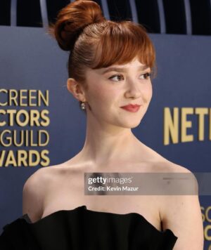 Taylor Richardson Instagram - It was an absolute honor to attend the 30th Annual SAG-AFTRA Awards this past weekend as a nominee for my first SAG Award alongside my brilliant Gilded Age castmates. I could not be prouder of you all or more lucky to call you my friends.

I got my SAG-AFTRA card when I was 13 years old. To be in a room filled with actors who have been my friends, teachers and role models over the years was deeply humbling and a complete joy. It really was like stepping into a dream. 

Thank you to my grandmother (or Nannie, as I call her) for being my stunning date. I wouldn’t be here without you ❤️

THANK YOU @sagawards @sagaftra @hbo @streamonmax @gildedagehbo 

And thank you to my INCREDIBLE glam team for making me feel so beautiful and confident <333
Styling: @nausheenshah 
Makeup: @kirinstagram 
Hair: @ryanrichman 
Styling asst: @ec___styles
