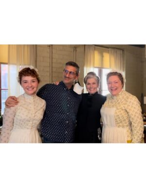 Taylor Richardson Instagram - SEASON FINALE OF @gildedagehbo IS OUT TONIGHT!!! Endless love for the absolute village that makes this show possible and makes coming into work such a dream. And thanks for watching season 2, y’all :,)

Much love,
your Irish lass 🍀