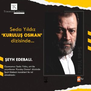 Temmuz Karikutal Instagram - Ve efsane geri döndü... 😉 Menajerliğini yaptığımız Seda Yıldız, kısa bir aradan sonra #şeyhedebali karakteri ile #KuruluşOsman dizisine döndü. Çarşamba akşamı @atvturkiye 'de @kurulusosman 'da buluşalım... 🎭🎬🎞🎥

#kurulusosman #dizi #sedayıldız #temmuzkarikutal #menajer #oyunculuk #series #hainlertemizlenecek