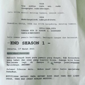 Temmy Rahadi Instagram - Terima kasih buat 72 hari shooting yg seru.
Ngga kerasa hari ini eps terakhir dari mega series suara hati istri tayang.
Terima kasih & sampai ketemu di season 2 😉.
