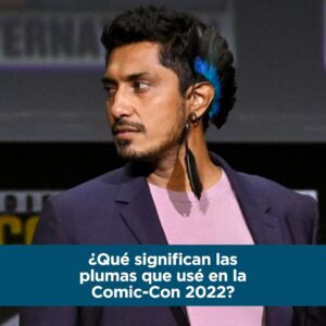 Tenoch Huerta Mejía Instagram - Para las personas curiosas: ¿Qué significa el tocado de plumas que usé durante la Comic-Con? 
Gracias a @hijosdelmaizoficial_mx 🪡

#WAKANDAFOREVER #Marvel #tenochuerta