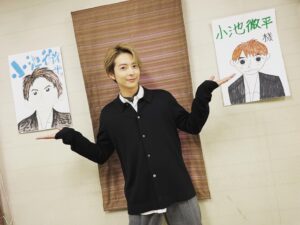 Teppei Koike Instagram - 本日、大阪国際大学の学園祭にお邪魔しました🙌
学生さん達から元気もらったー🥴✨

#ありがとう
#この大学にも画伯がいた
