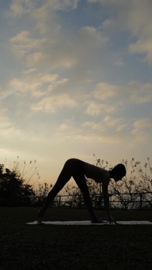 Teresa Instagram - Outdoor stretching.

Nature and yoga are definitely
healing for the body and mind🤍

Outfits @somos_03 
Mat @magipea_fit 

#yogi #yogaeverywhere