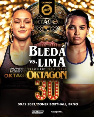 Tereza Bledá Instagram - 30.12. se vidíme na titulové bitvě❗️ 🤩
Mockrát děkuju za tuhle šanci @oktagonmma a rozhodně jí nehodlám promarnit 🥊
@reindersmma @andre.reinders @frm_europe @fitproczech 
#mma #mmafighter #fighter #mmafighters #fighters #mmafight #fight #mmafights #fights #mmatitle #mmatitlefight #title #mmabelt #mmafighting #fighting #fightlife #life #mmaworldchampion #mmachampion #champion #mmachampionship #lifestyle #oktagon #oktagonmma