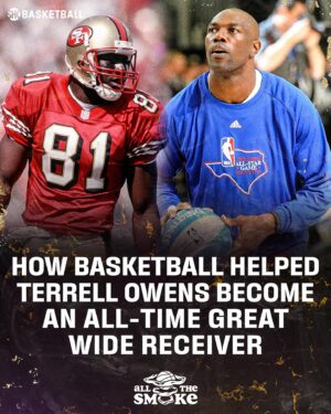 Terrell Owens Instagram - TO brought hoop philosophy onto the gridiron.

The results? One of the best receivers to ever step foot onto the field.

Full episode with @terrellowens JUST DROPPED on the @shobasketball YouTube.

Presented by @draftkings.
