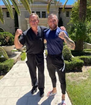 Terry Dubrow Instagram - Upping my work out game for the summer. Not sure this dude can handle it though. #Botched