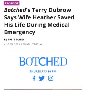 Terry Dubrow Instagram - Listen to your partner. What you perceive may be different than what they are observing. Seconds may mean the difference between life and death. I love you @heatherdubrow.